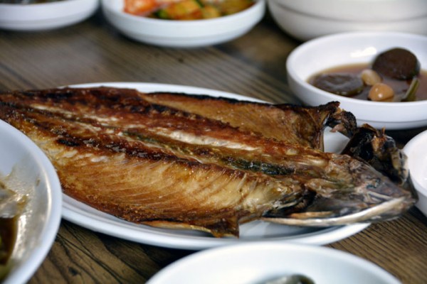 Grilled Andong Marinated Mackerel in Andong Hahoe Village